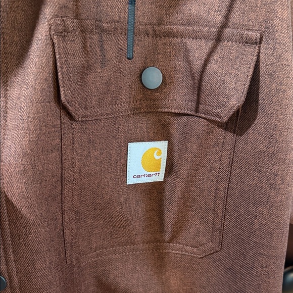Carhartt Dark Rust Hooded Coat - Picture 5 of 8